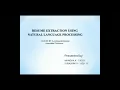 Resume Extraction using Natural Language Processing