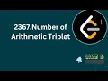 2367 Number of Arithmetic Triplet