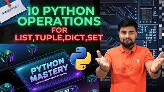 19 Python Operations for list tuple dict set You MUST Know for Coding in 2025 English