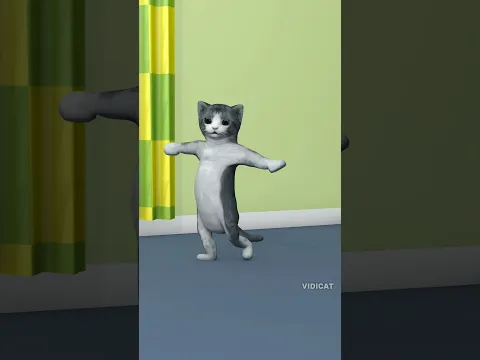 Rat dance by cat #ratdance #funny #animation