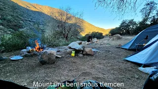 رحلة تخييم و استكشاف و مغامرة بجبال بني سنوس تلمسان ذكريات الشتاء الماضي 2023 