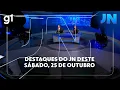 Lagu Jornal Nacional: Veja os destaques do JN deste sábado, 25 de outubro