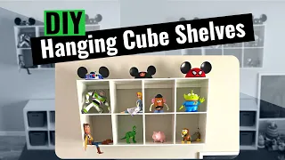 DIY Hanging Cube Shelves