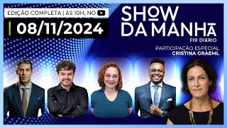 SHOW DA MANHÃ - MARCO ANTÔNIO COSTA,ADRILLES,PAULA MARISA,RAFAEL SATIÊ E CRISTINA GRAEML - 08/11/24