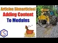 Articles Shmarticles How to Add Content to Modules in Joomla - Watch Me Work 044
