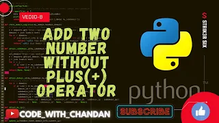 Add Two Number Without Operator in Python Add Two Number In python Python Tutorial