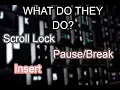 Insert Scroll Lock EXPLAINED - Why are they not used today