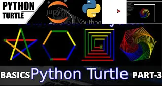 Python Turtle PART-3 Python turtle graphics python turtle for beginners CodeWithTuqi