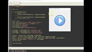 Image as button tkinter canvas