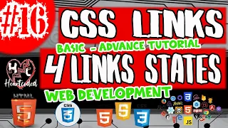 CSS LINKS BASIC - ADVANCE HTML CSS JAVASCRIPT LESSON 16