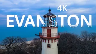 Grosse Point Lighthouse Evanston Illinois 4k Drone