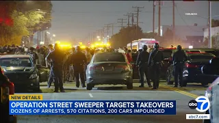 Dozens arrested, hundreds more cited in massive LA street takeover bust