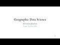 Geo visualisation - A Course on Geographic Data Science