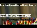 Deletion Operation in Linear Array Data Structure Algorithm