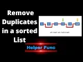 Remove duplicates from sorted list Coding Interview Problem Leetcode