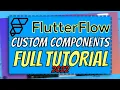 FlutterFlow Custom Components FULL TUTORIAL FlutterFlow Tutorial for Beginners 2022