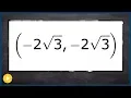 Convert rectangular points to polar then graph