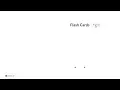 Educational Flash Card Generator App in VanillaJS