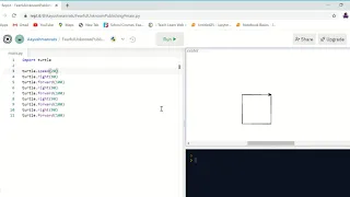 How to make a square in repl it
