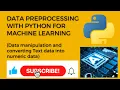 Lec 04 Data Preprocessing with Python for Machine Learning Complete steps In English