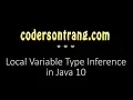 Java 10 - Local Variable Type Inference