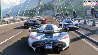 forza horizon 5 koenigsegg jesko goliath race gameplay