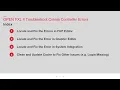 TV260704 OFXL4 Troubleshoot Create Controller Errors