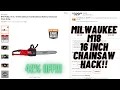 Milwaukee M18 Chainsaw Hack Home Depot