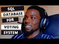 CREATING A MICROSOFT SQL DATABASE - FOR AN ONLINE VOTING SYSTEM