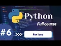 For loop in Tamil python full course