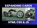 Expanding Cards using HTML CSS and JavaScript Project 1