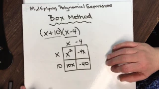 Multiplying Polynomial Expressions Box Method