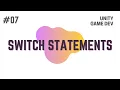 How To Make A Game Unity C - Switch Statement Unity Tutorial Game Development Unity 2D