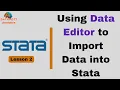 2 How to Use Data Editor to Import Data into Stata Introduction into