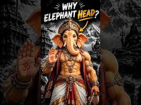Why Lord Ganesha have elephant head😱.?