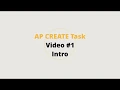 AP CSP Create Task Intro -OLD UPDATED PLAYLIST LINK IN COMMENTS--