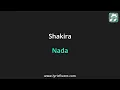 Shakira   Nada Lyrics English Translation   Dual Lyrics English and Spanish   Subtitles Lyrics