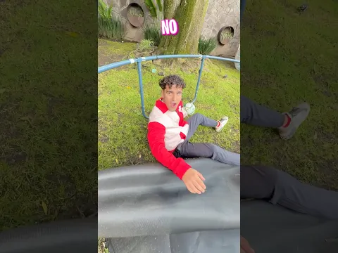 Mi trampolín se rompió a mitad de una acrobacia 😱😭😪😰