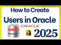 How to Create New User Password in Oracle 21c 2025 Oracle Tutorial