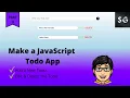 Todo App using JavaScript PART II - JavaScript JavaScript Projects