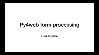 Py4web form processing