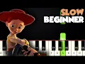 When She Loved Me - Toy Story 2 | SLOW BEGINNER PIANO TUTORIAL + SHEET MUSIC by Betacustic