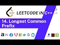 Longest Common Prefix Leetcode Problem 14 C solution Programming
