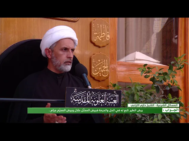 ⁣السؤال : ما هو المحلل من بيض الطير ؟
