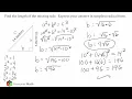 The Pythagorean Theorem And Simplest Radical Form