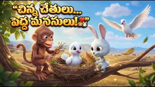 🐦🪹 కూలిపోయిన గూడు… ఊహించని స్నేహం! ❤️ | Emotional Kids Story @mrLavangam