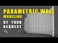Parametric brick wall in Rhino 3D