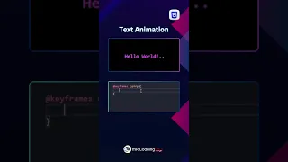 Text Animation using html css