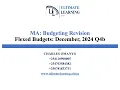 MA Budgeting Revision Flexed Budgets December 2024 Q4C