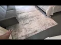 PureCozy Modern Abstract Gray Pink Rug 6x9 Machine Washable Area Rug Large Kitchen Review